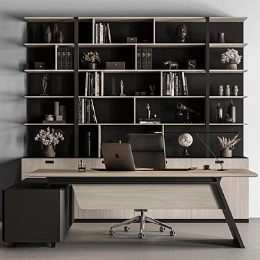 Boss Desk - Elegant Office Solution 3D model image 1 