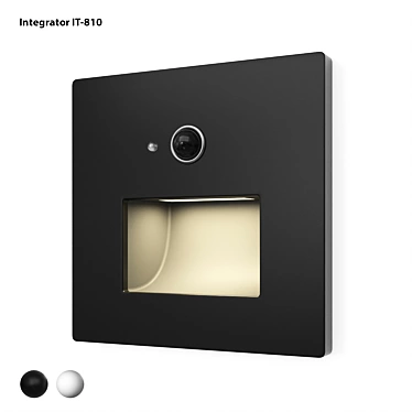 Square LED recessed luminaire with motion sensor for illuminating stair steps IT-810