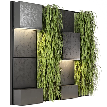 Vertical Garden Set 1330 - Indoor Wall 3D model image 1 