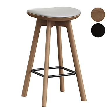 Sophisticated Modern Pauline Counter Stool 3D model image 1 