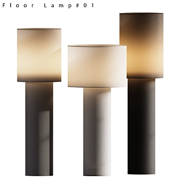 Foscarini Diesel Pipe Floor Lamps 3D model image 1 