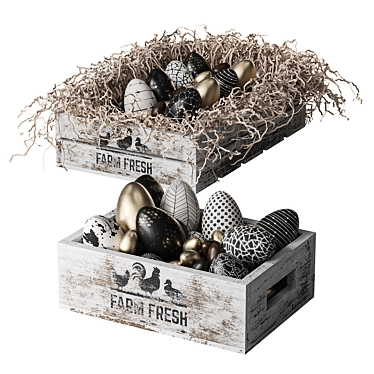 Decorative set of Easter eggs