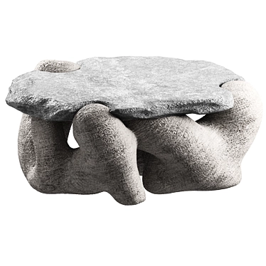 Stone Garden Table Customized Design 3D model image 1 