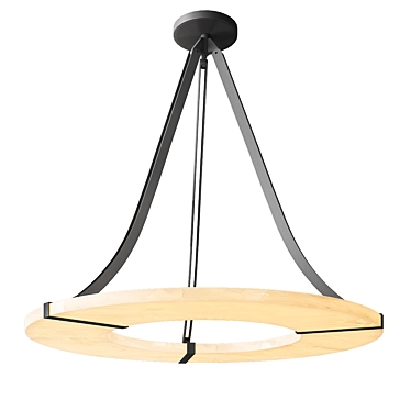 Halo Alabaster Pendant Light 3D model image 1 