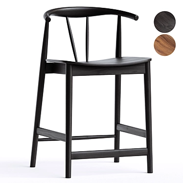 Sleek Byers Counter Stool 3D model image 1 