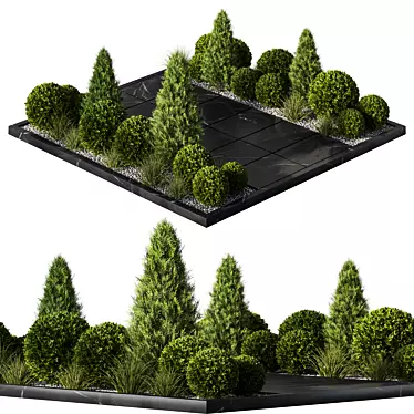 All-Weather Plant Garden Set. 3D model image 1 