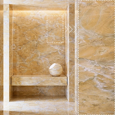 Luxury Marble Stone Tiles Texture 3D model image 1 