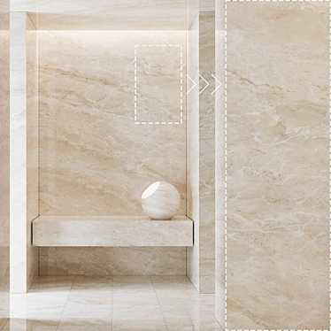 Marble Stone 3D Panels Collection 3D model image 1 