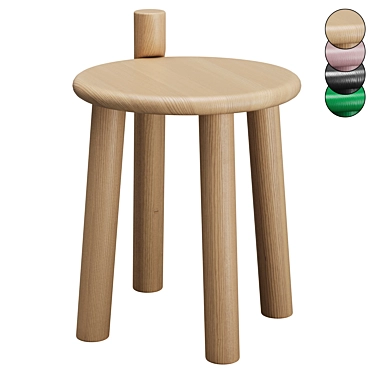 MC27-Dopo Low Stool by Mattiazzi 3D model image 1 