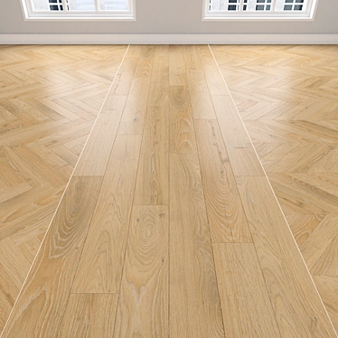 Oak Parquet Flooring Collection 3D model image 1 