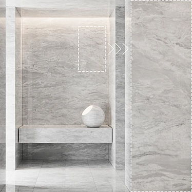 Luxury Marble Stone Texture Set 3D model image 1 