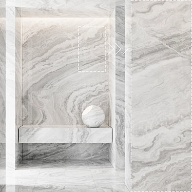 High Detail Marble Stone Textures 3D model image 1 