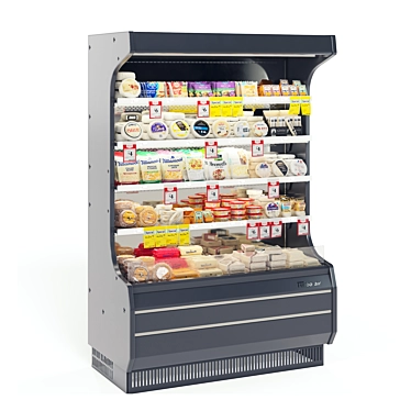 Dairy Product Fridge Display 3D model image 1 