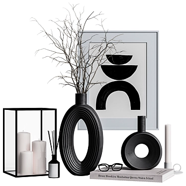 Chic Decor Set for Interiors 3D model image 1 