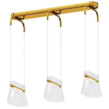 Luxury Cabaret Pendant Lights 3D model image 1 