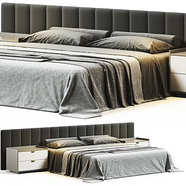 Modena Bed 3D Model Furniture 3D model image 1 