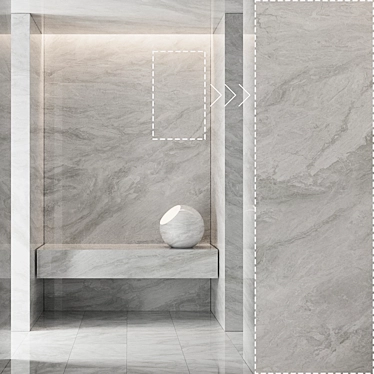 High Detail Marble Stone Panels 3D model image 1 