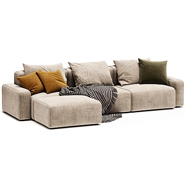 Modern Kaye Sectional Sofa Design 3D model image 1 