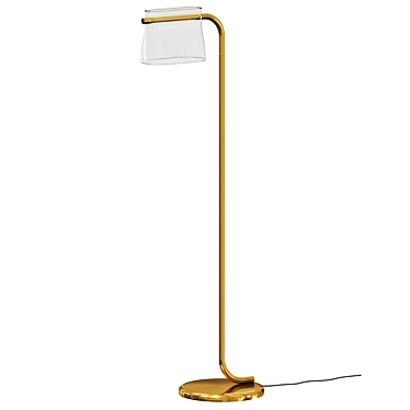 Elegant Cabaret Floor Lamp 3D model image 1 