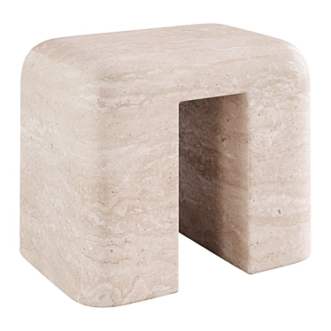 Monolith M_011 Stool: Modern Dining Essential 3D model image 1 