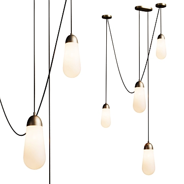 Modern Industrial Pendant Light 3D model image 1 