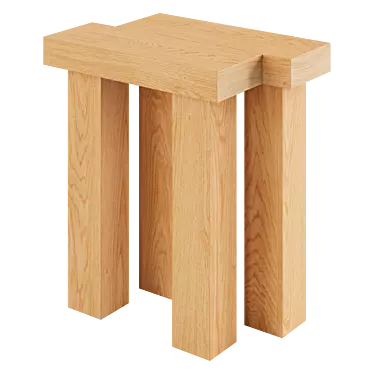 Modern Elements Stool by Oryu 3D model image 1 