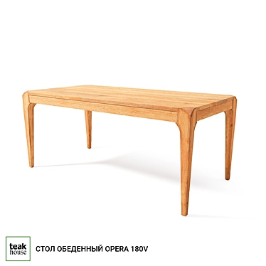 Elegant Opera 180 Dining Table 3D model image 1 