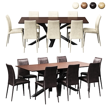 Riflessi Bruna Flex Chair and Shangai Table