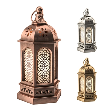 Eastern Style Decorative Lantern 3D model image 1 