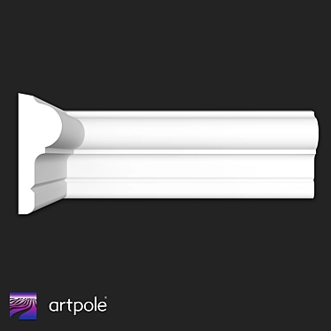 SMG454 Gypsum Moulding 45x16mm 3D model image 1 