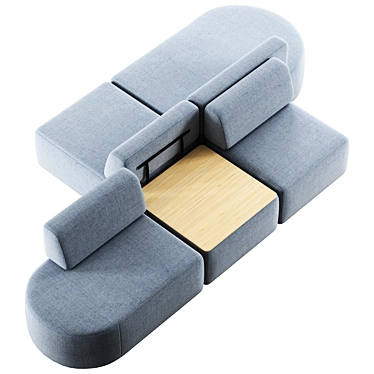 Inclass Entropy Modular Sofa 3D model image 1 