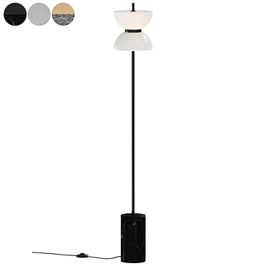 Kyoto Modern Floor Lamp 3D model image 1 