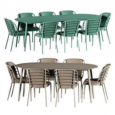 Cancún outdoor dining set by BoConcept