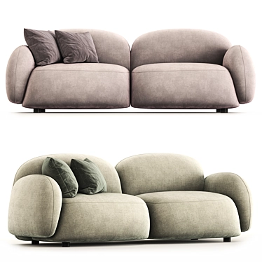 Modern 2-Seater Sundae Sofa 3D model image 1 