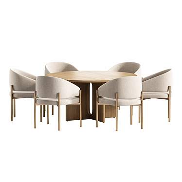 Modern Dining Set 3D Models 3D model image 1 