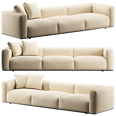 Modern B&B Italia Sofa 3D model image 1 