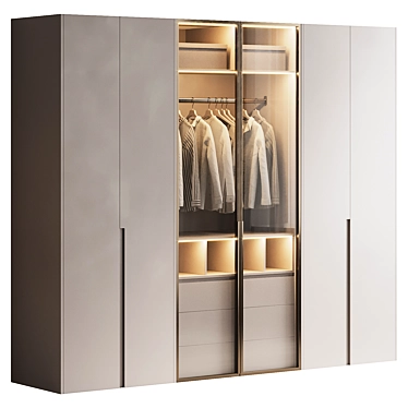 VRAY Converted Materials Wardrobe 3 3D model image 1 