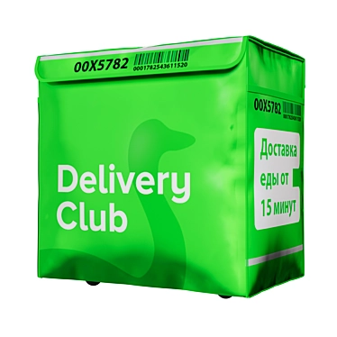 Food Delivery Club Insulated Bag 3D model image 1 