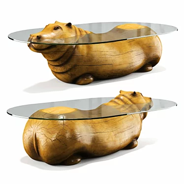 Hippo Accent Side Table 3D model image 1 