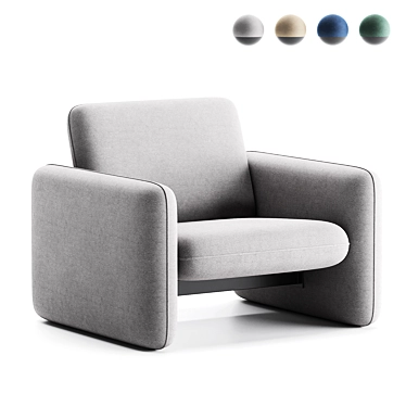 Wilkes Modular Sofa : Modern Elegance 3D model image 1 