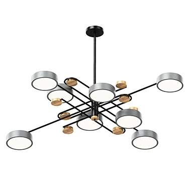 Sleek Nordic Chandelier Model 3D 3D model image 1 