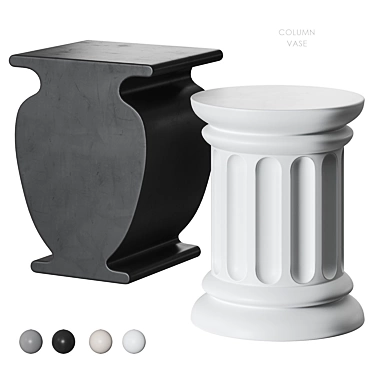 Column Vase Side Table Urban Outfitters 3D model image 1 