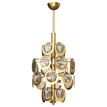 Amber Glass Chandelier