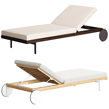 Sophisticated Allure Sun Lounger 3D model image 1 