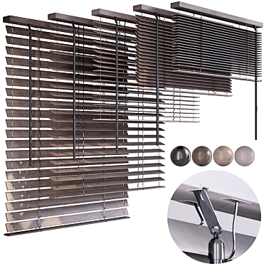 Adjustable Blinds for Windows 3D model image 1 