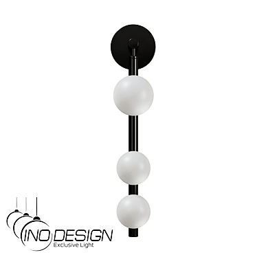 InoDesign Doll Black Modern Chandelier 3D model image 1 