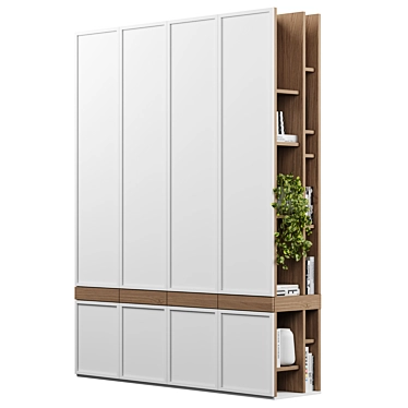 Modular Wardrobe 3D Model 3D model image 1 