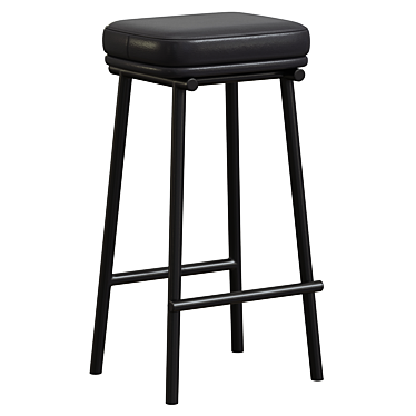 Sleek Tubby Bar Stool 3D model image 1 