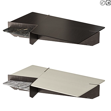 Modern Designer Giorgetti Ghiblim Table 3D model image 1 