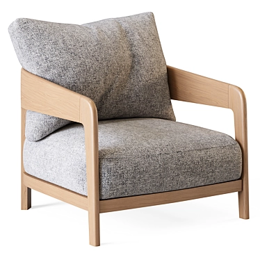 Armchair La Redoute Magalena in natural ash and black